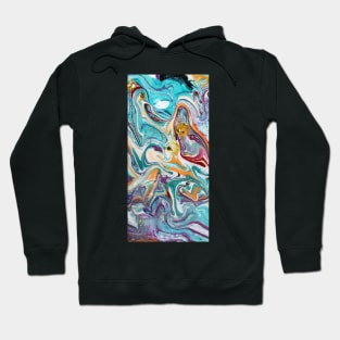 Blue Swirling Hoodie